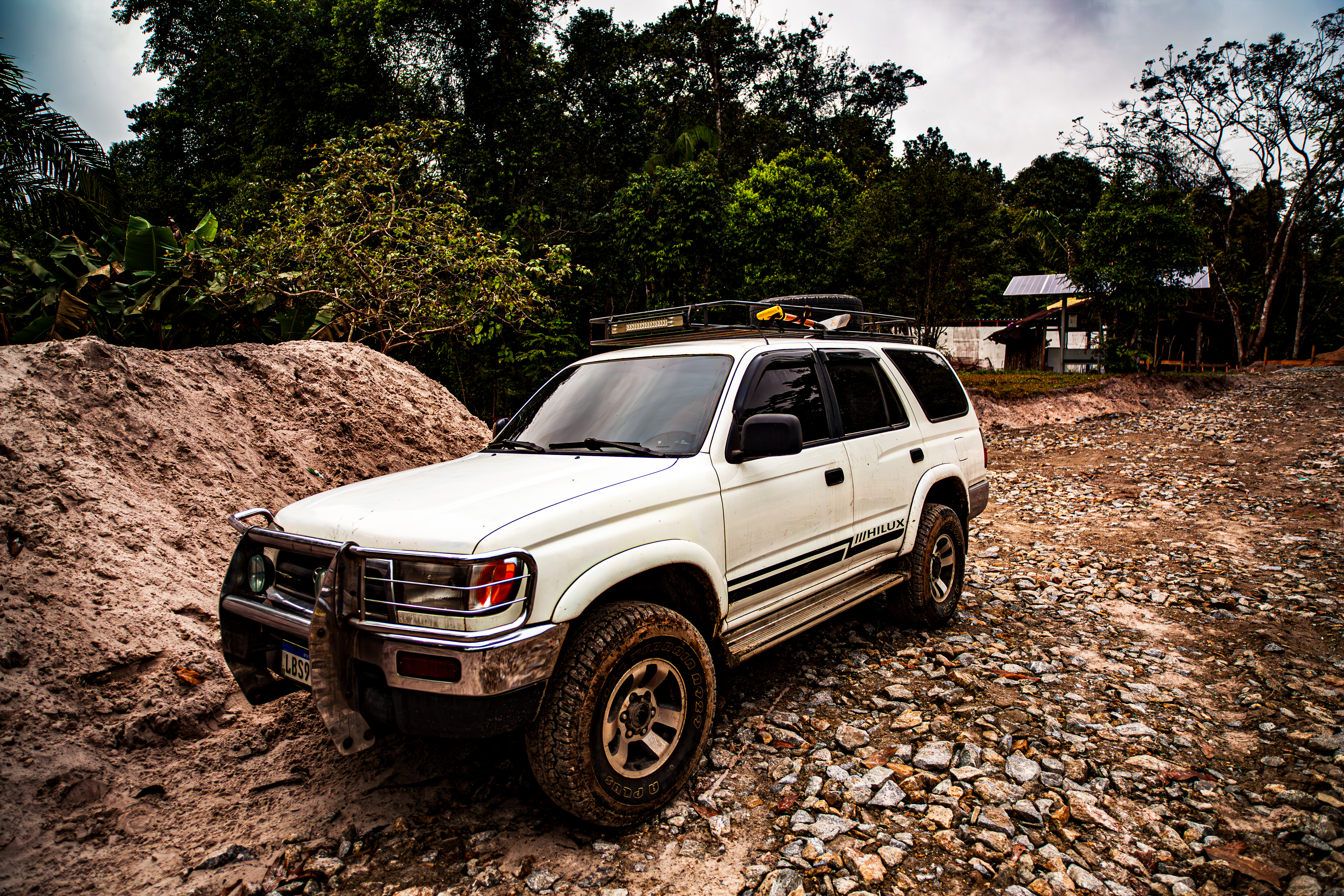 Blanca Beast on a jungle dirt road